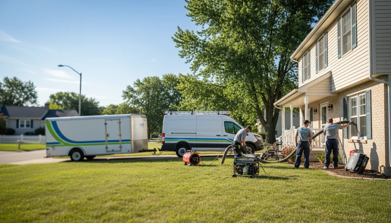 Flooded Basement Restoration And Cleanup With Repair in Highland, IL near me